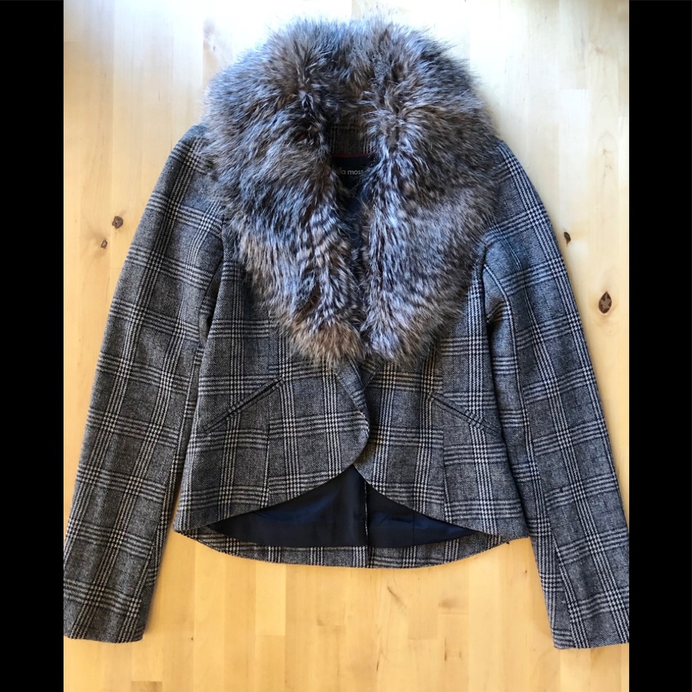 Ella Moss Fur Collar Blazer 🦋